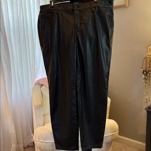 Torrid women’s Sleek Black Faux Leather Pants